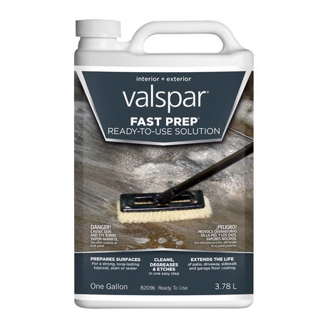 Valspar Fast Prep Ready-To-Use Concrete Etching Stain 1 gal, Pack of 4