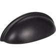 KasaWare K3833MB-2 Cabinet Pull, 3.687 mm L Handle, 1-5/16 in Projection, Zinc, Matte Black
