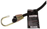 ProSource FH64081-1 Bungee Stretch Cord, 10 mm Dia, 18 in L, Polypropylene, Black, Hook End, Pack of 6