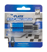 Tru-Flate Hi Flo Aluminum Coupler 1/4 in. Male 1 pc