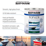 Rust-Oleum Marine Coatings Outdoor Black Marine Topside Paint 1 qt