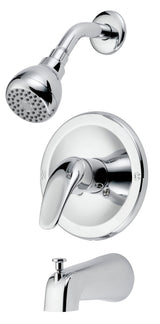Boston Harbor TQ-F1014209CP Tub/Shower, Fixed Mount Showerhead, 1.75 gpm Showerhead, 1 Spray Settings, 1-Handle