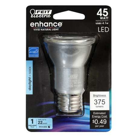 Feit Electric BPPAR16DM/950CA LED Bulb, Flood/Spotlight, PAR16 Lamp, 45 W Equivalent, E26 Lamp Base, Dimmable, Pack of 4