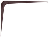 ProSource 21140CHO-PS Shelf Bracket, 110 lb/Pair, 10 in L, 8 in H, Steel, Chocolate, Pack of 20