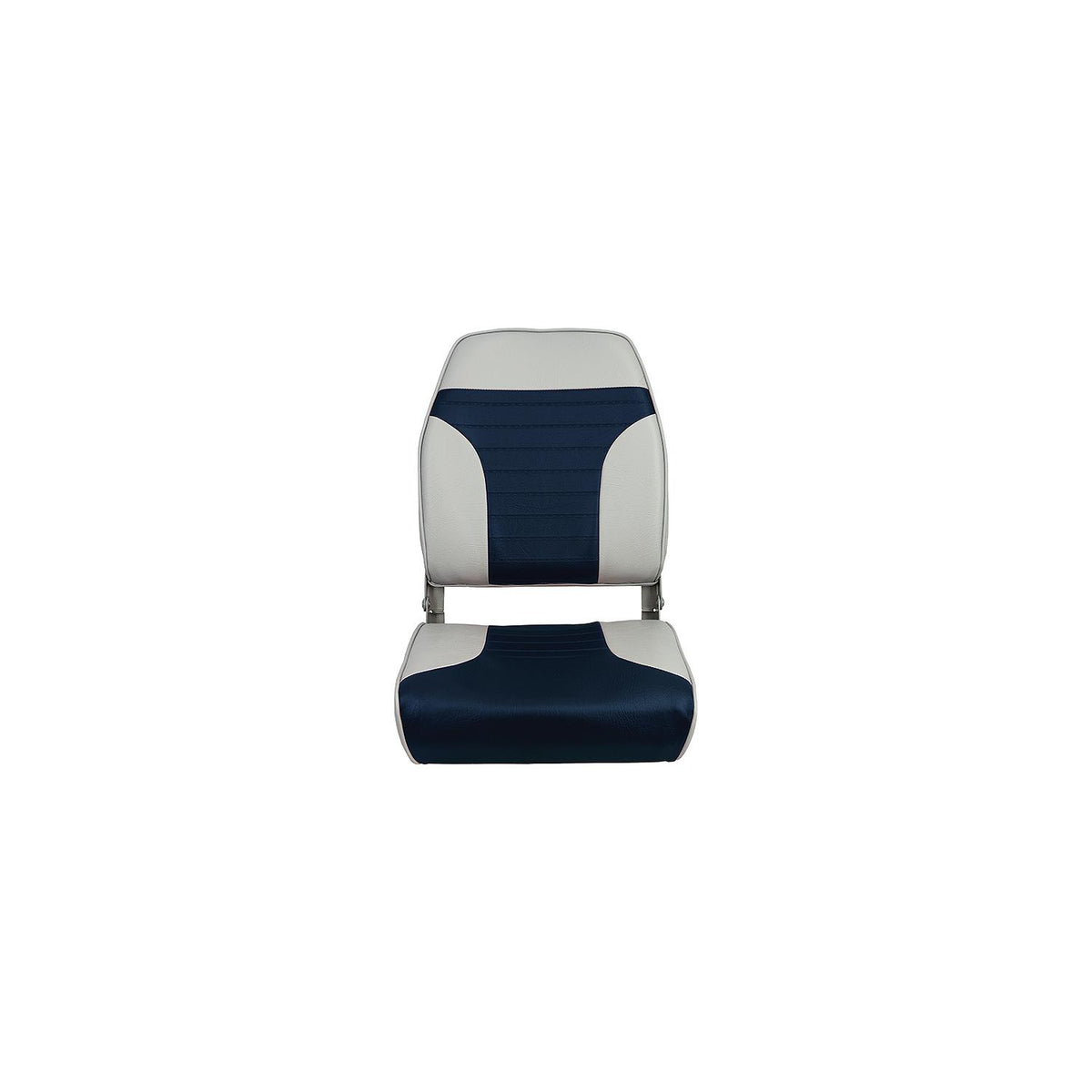 Springfield Economy Folding High Back Seat Gray & Blue