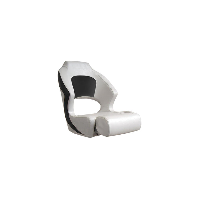 Springfield Deluxe Sport Flip Up Seat, White/Charcoal