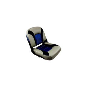 Springfield 10610791 Skipper Low Back Fold Down Seat, Blue & Gray