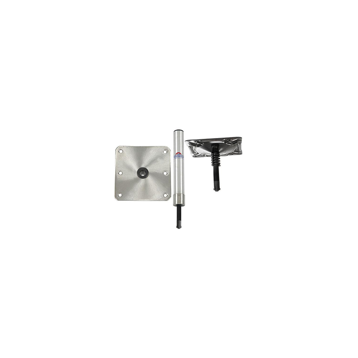Springfield KingPin Removable Pedestal System Standard Hi-Lo 3-Piece Package, Satin Finish (Includes Post, Swivel and Base)