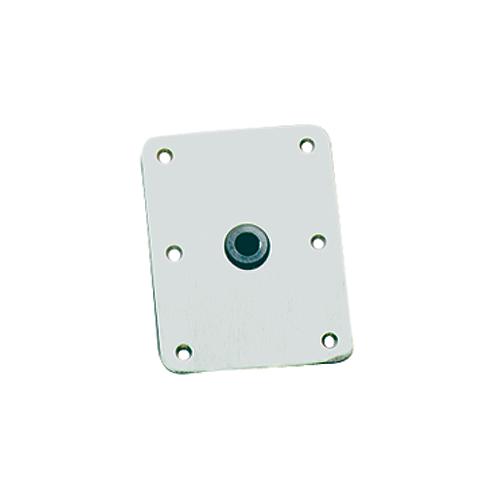 Springfield King-Pin 4" x 8" Stainless Steel Threaded Rectangular Base, Satin Finish