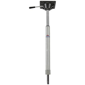 Springfield KingPin Power-Rise Sit Down Pedestal 16" to 22-3/8", Satin Finish