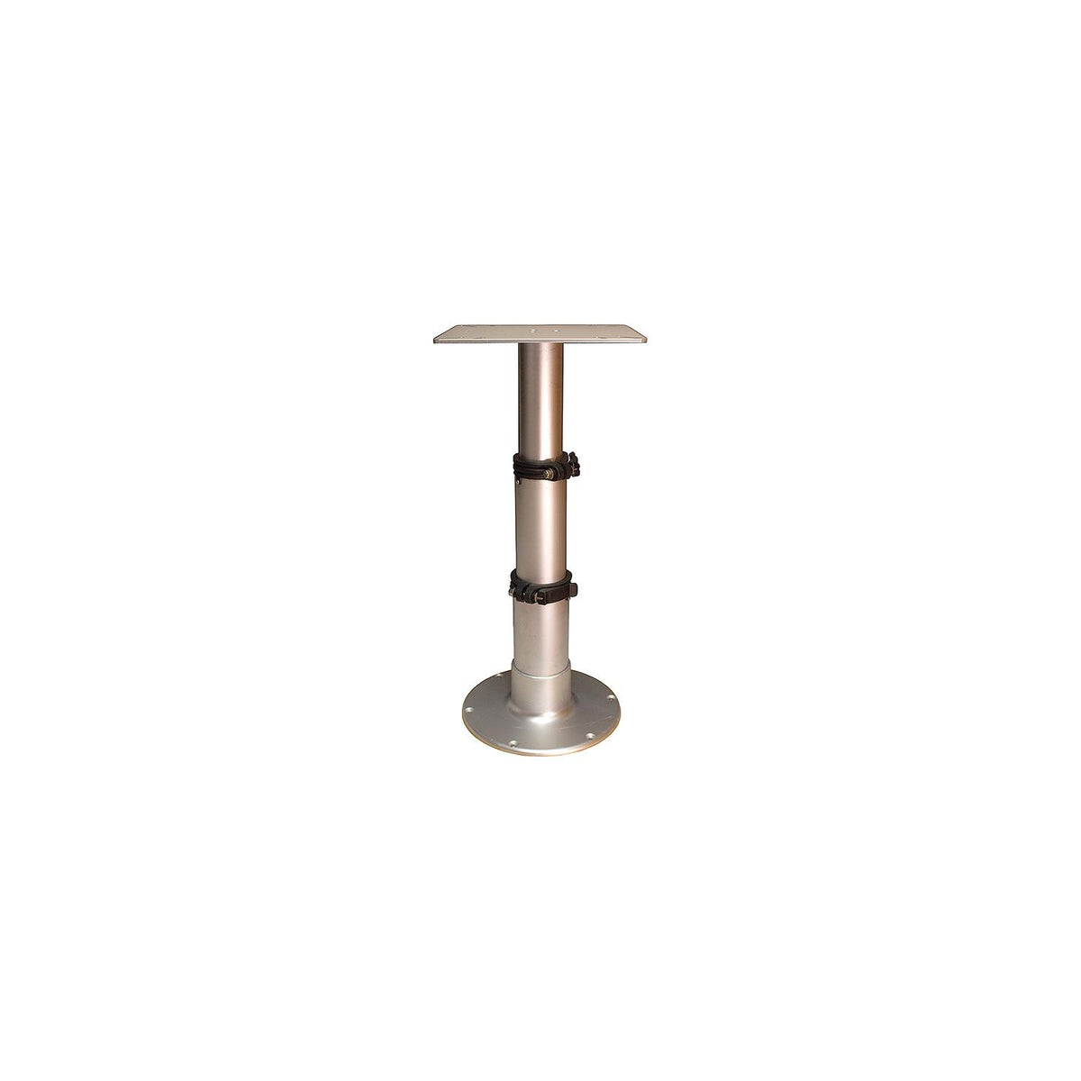 Springfield 1660230 3-Stage Clear Anodized Pedestal Set (Includes Square Table Mount and Base), 12-3/4″, 20″, 28″
