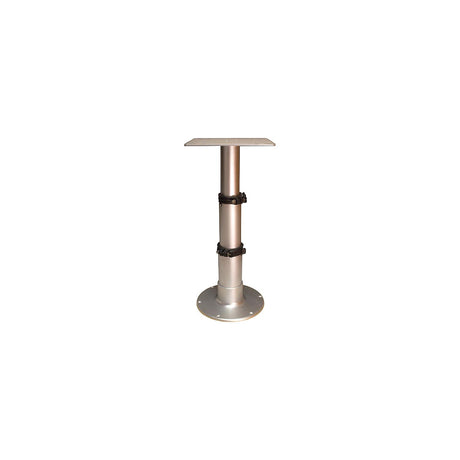 Springfield 1660230 3-Stage Clear Anodized Pedestal Set (Includes Square Table Mount and Base), 12-3/4″, 20″, 28″