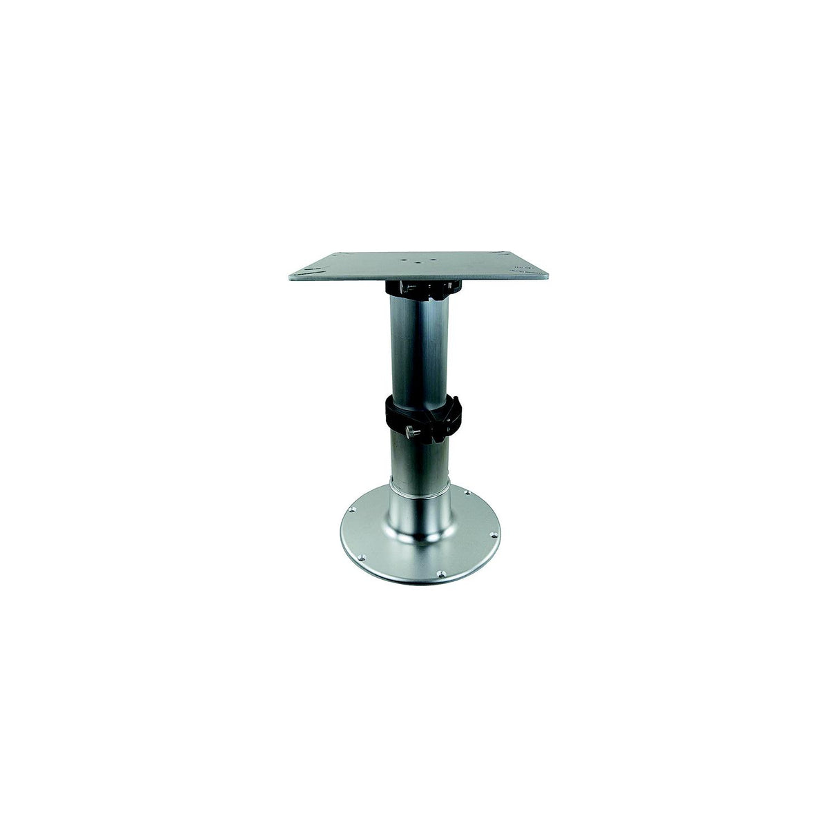 Springfield 1660231 3-Stage Clear Anodized Pedestal Set (Includes Square Table Mount and Base), 14″, 20″, 28″