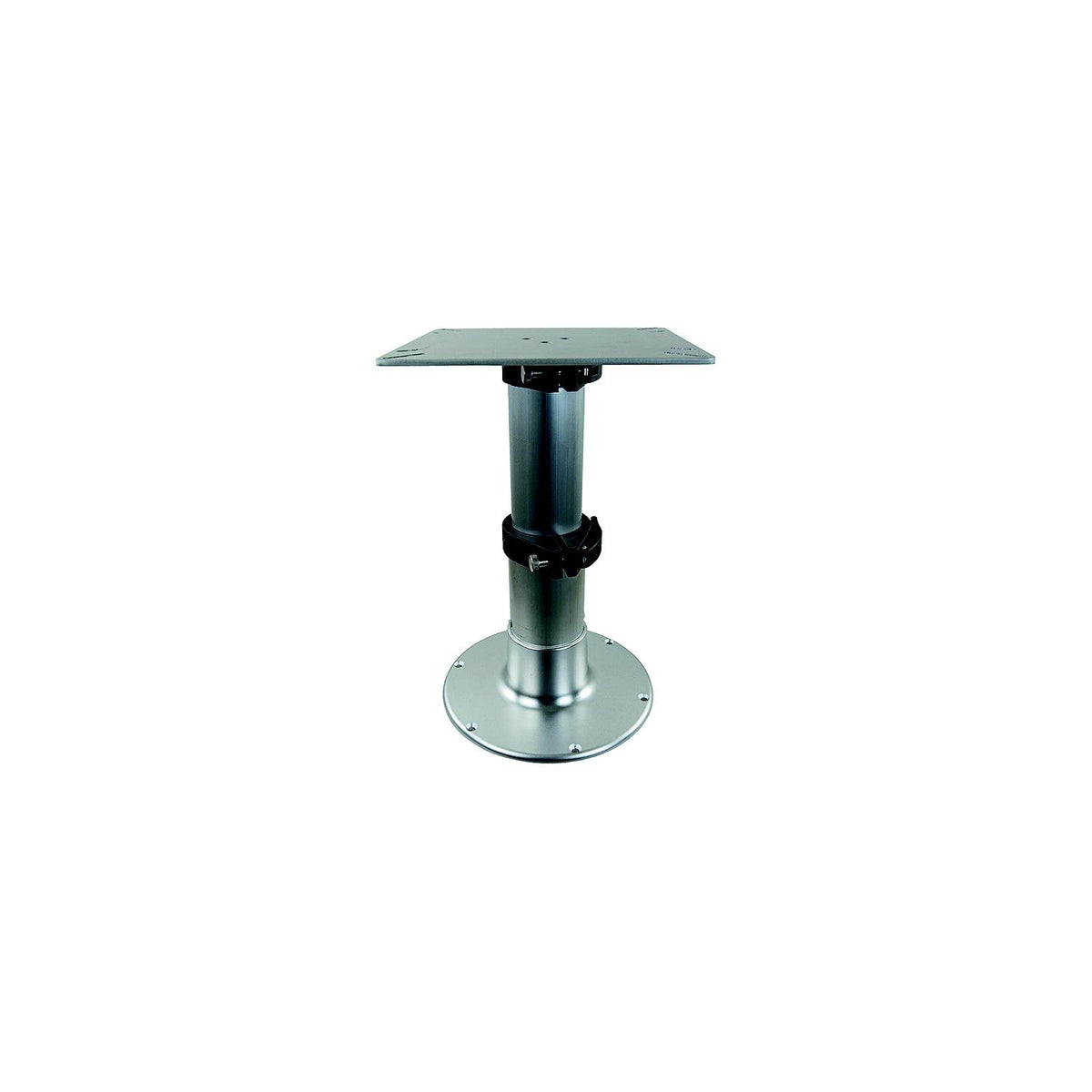 Springfield 1660230 3-Stage Clear Anodized Pedestal Set (Includes Square Table Mount and Base), 12-3/4″, 20″, 28″