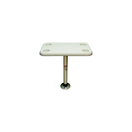 Springfield Thread-Lock 16″ x 28″ Rectangular Table Package W/O Umbrella Socket (Includes Pedestal Set and Table Top)