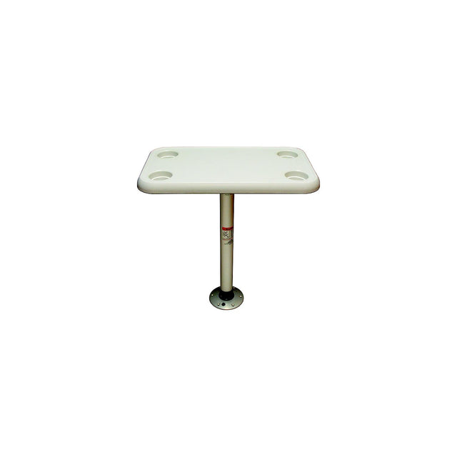 Springfield Thread-Lock 16″ x 28″ Rectangular Table Package W/O Umbrella Socket (Includes Pedestal Set and Table Top)