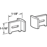 Prime-Line N 7015 Pocket Door Guide, Plastic, Jamb, Side Mounting