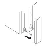 Prime-Line N 7015 Pocket Door Guide, Plastic, Jamb, Side Mounting