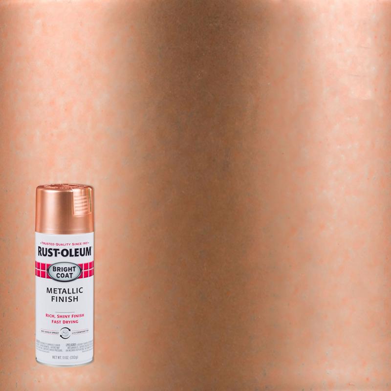 Rust-Oleum Bright Coat Gloss Copper Spray Paint 11 oz, Pack of 6