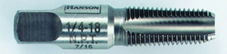 Irwin 1903ZR Pipe Taper Tap, 1/4-18 Dia, Tapered Point, 4-Flute, HCS