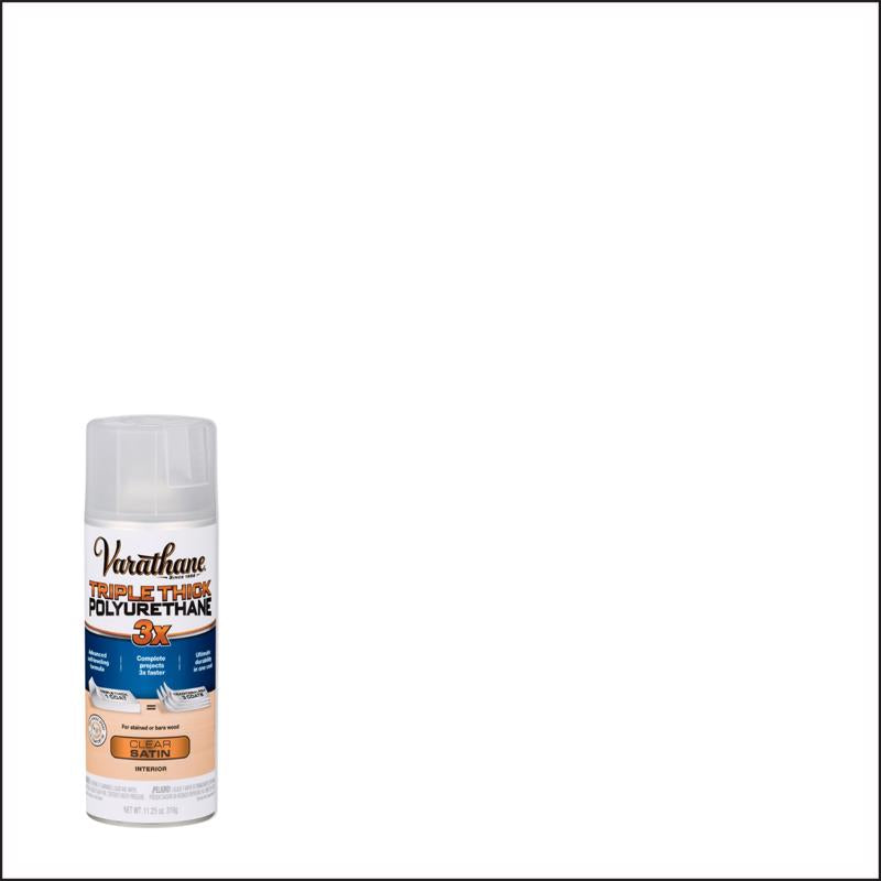 Varathane Transparent Satin Clear Water-Based Oil Modified Urethane Triple Thick Polyurethane 11.25, Pack of 6