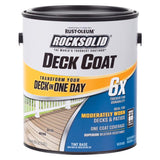 Rust-Oleum RockSolid 6X Deck Coat Solid Tintable Matte Tint Base Water-Based Acrylic Deck Resurfacer, Pack of 2