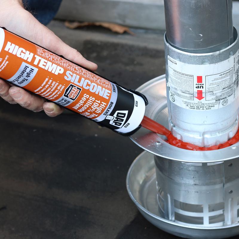 DAP Red 100% RTV Silicone Sealant 10.3 oz, Pack of 12