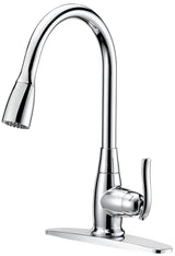 Boston Harbor FP4A0000CP Faucet Pull-Down Kitchen Faucet, 1.8 gpm, 1-Faucet Handle, 1, 3-Faucet Hole, Chrome