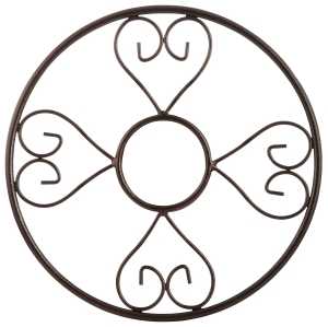 Landscapers Select HH021 Hose Hanger, 150 ft Capacity, Steel, Hammertone Brown, Powder-Coated, Wall Mounting