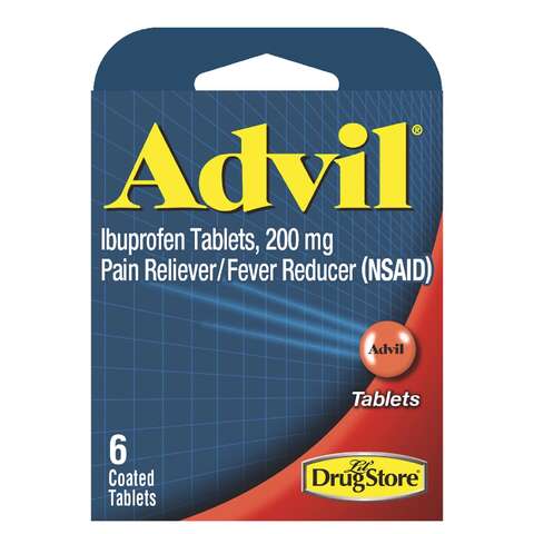 Advil 200 mg Orange Pain Reliever/Fever Reducer 6 pk, Pack of 6