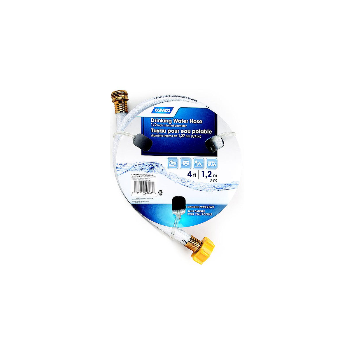 Camco 22763 TastePURE Drinking Water Hose 1/2″ x 4'L