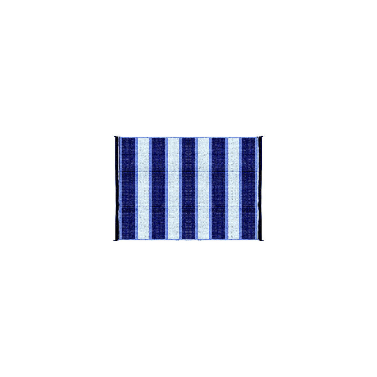 Open Air Stripe Awning Leisure Mat, 6' x 9' Blue