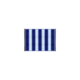 Open Air Stripe Awning Leisure Mat, 6' x 9' Blue