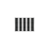 Open Air Stripe Awning Leisure Mat, 6' x 9' Charcoal
