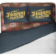 Camco 53118 Bed Sheets, King, Red Plaid/Navy