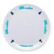 Camco 53226 Melamine Dishware, Blue Tree & Truck Pattern, 7-3/4" Salad Plate