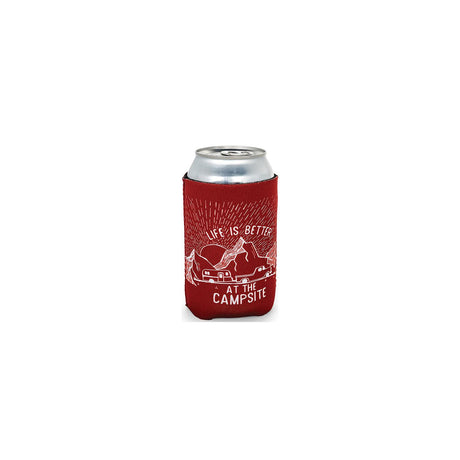 Camco 53248 Life Is Better At The Campsite Can Holder, Burgundy, Sunrise Better At Campsite