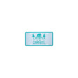 Camco 53251 Decorative Rv Themed License Plate, Teal/White, Camper