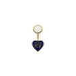 Camco 53288 Enamel Keychain, RV Themed, Navy "RV" heart