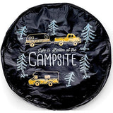 Camco 53292 Spare Tire Cover, 27", Black / Trees