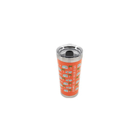 Camco 53322 Palm Trees / RVs Tumbler, 20 oz., Orange