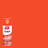 Ace Premium Gloss Orange Paint + Primer Enamel Spray 12 oz, Pack of 6