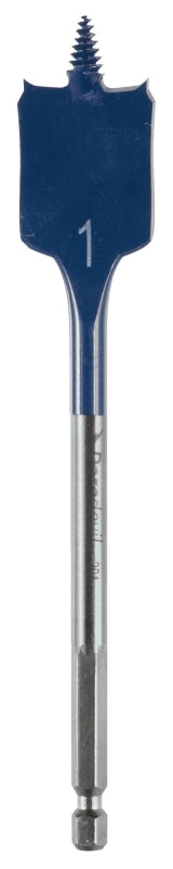 Bosch Daredevil DSB1013 Spade Drill Bit, 1 in Dia, 6 in OAL, 1-Flute, 1/4 in Dia Shank, Hex Shank