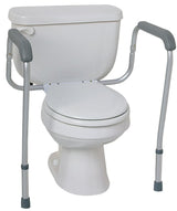 Medline MDS86100RF Toilet Safety Rail, 250 lb, Aluminum, For: Universal Commode
