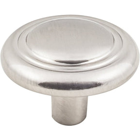 Hardware Resources K236SN-4 Cabinet Knob, Traditional, 1-1/4 in Dia, Zinc, Satin Nickel, 4/PK