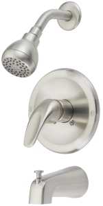 Boston Harbor TQ-F1014209NP Tub/Shower, Fixed-Mount Showerhead, 1.75 gpm Showerhead, 1-Spray Setting, 1-Handle