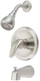 Boston Harbor TQ-F1014209NP Tub/Shower, Fixed-Mount Showerhead, 1.75 gpm Showerhead, 1-Spray Setting, 1-Handle