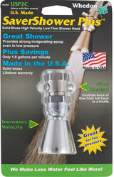 Whedon Ultra Saver Series USP2C/USP29C Showerhead with Trickle Valve, 1.9 gpm, 1/2 in Connection, Female, Brass