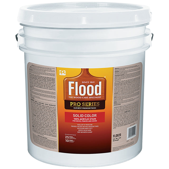 Flood FLD822-05 Wood Stain, Liquid, 5 gal