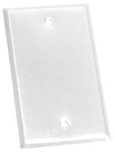 BWF BC-1WV Cover, 4-9/16 in L, 2-13/16 in W, Rectangular, Steel, White, Powder-Coated